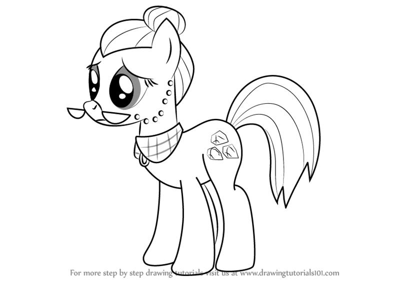 800x567 Learn How To Draw Cloudy Quartz From My Little Pony