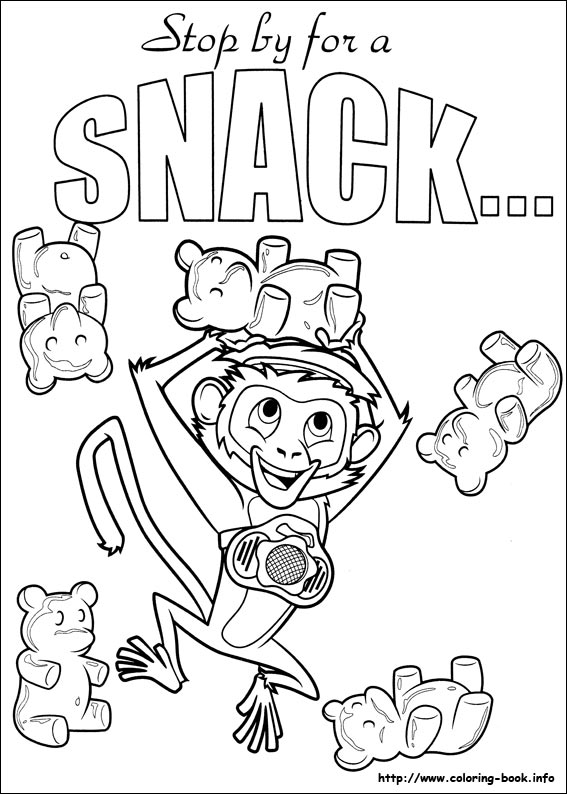 567x794 With A Chance Of Meatballs Coloring Picture