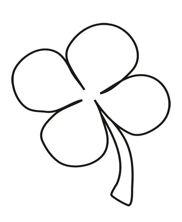 630x767 Four Leaf Clover Coloring Pages Download Four Leaf Clover That