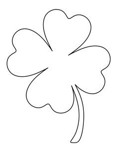 236x305 Simple Drawing Of Four Leaf Clover