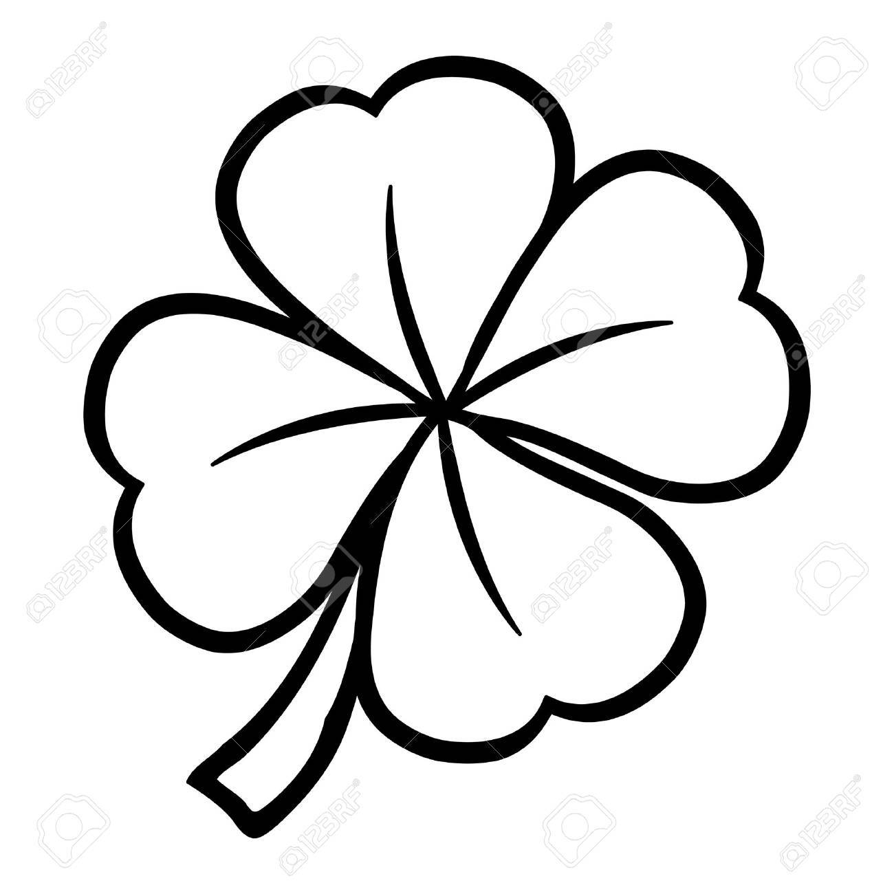 1300x1300 Lucky Irish Clover Leaf Royalty Free Cliparts, Vectors, And Stock