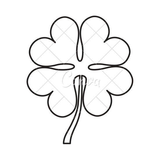550x550 Clover Leaf Isolated Icon