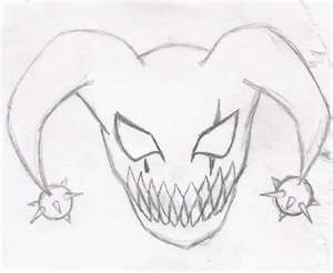 300x246 My Insane Drawing Of A Evil Jester Clown By Macz24daddy