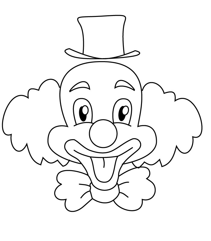 700x800 Coloring Clown