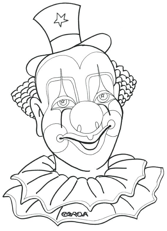 567x785 Evil Clown Coloring Pages Coloring Pages Draw A Clown Face Scary