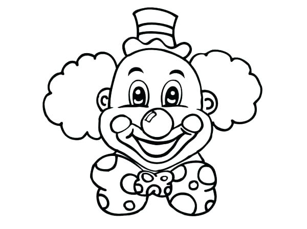 600x448 Top Rated Clown Coloring Pages Images Coloring Pages Draw A Clown