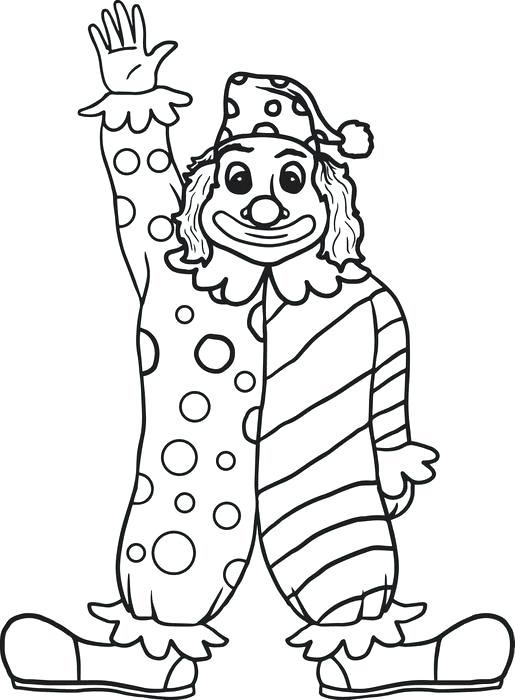 515x700 Coloring Pages Clown Clown Coloring Page Coloring Pages Clown Face