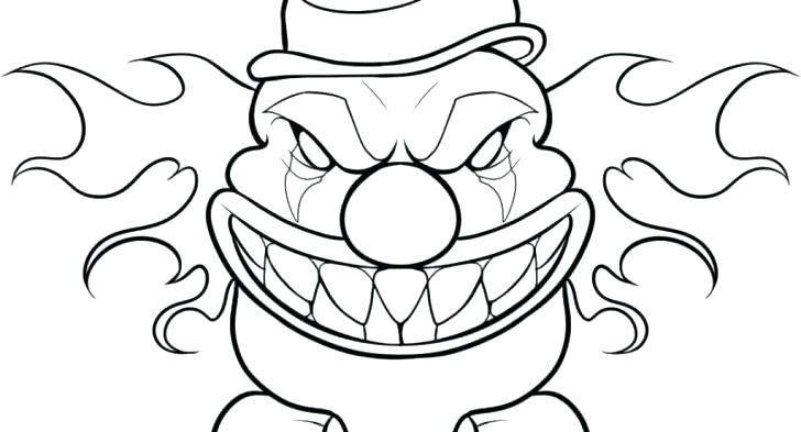 728x393 Clowns Coloring Pages Coloring Pages Draw A Clown Coloring Pages