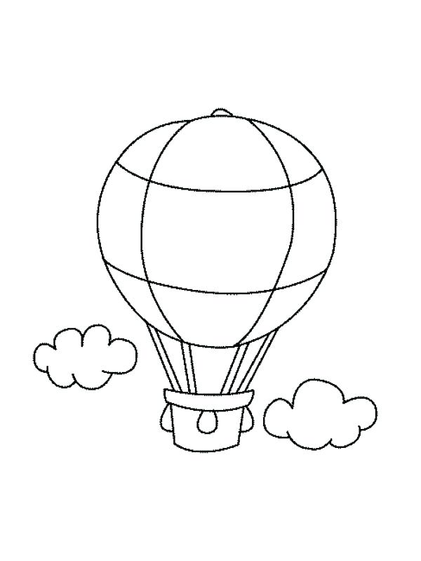 600x799 Coloring Pages Of Balloons Drawing Hot Air Balloon Coloring Pages