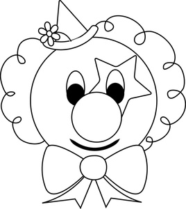 268x300 Clown Clipart Image