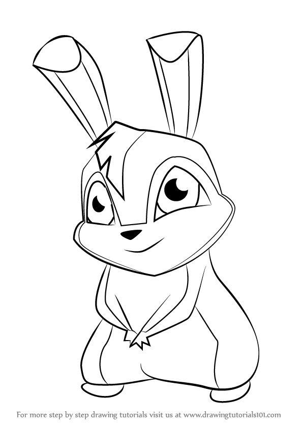 596x842 Learn How To Draw Kiko The Bunny From Winx Club (Winx Club) Step