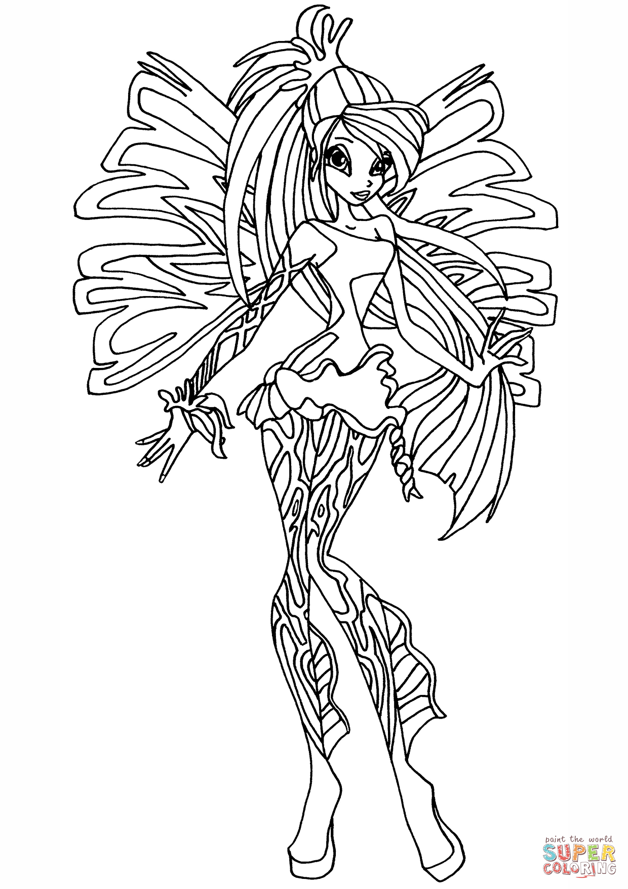 1240x1754 Winx Coloring Pages With Winx Club Sirenix Bloom Page Coloring