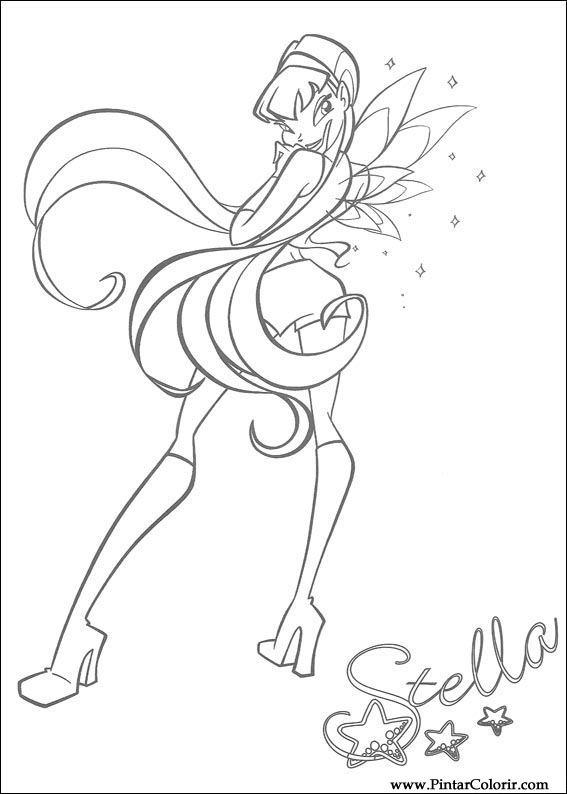 567x794 Drawings To Paint Amp Colour Winx Club