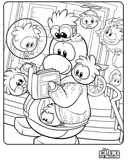 420x539 Club Penguin Coloring Pages