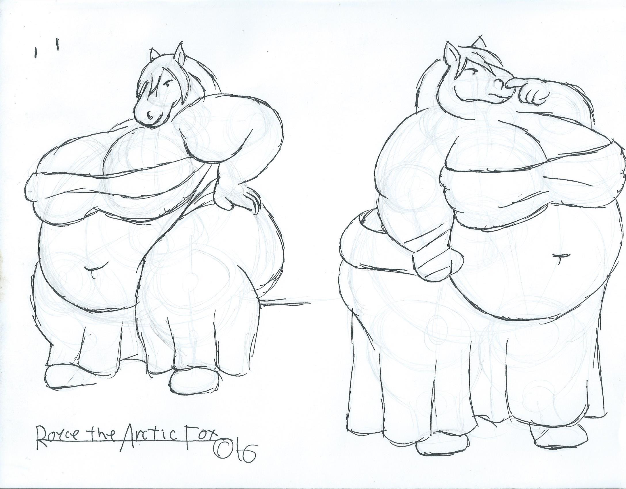 2176x1700 Clydesdale Fighter Weasyl