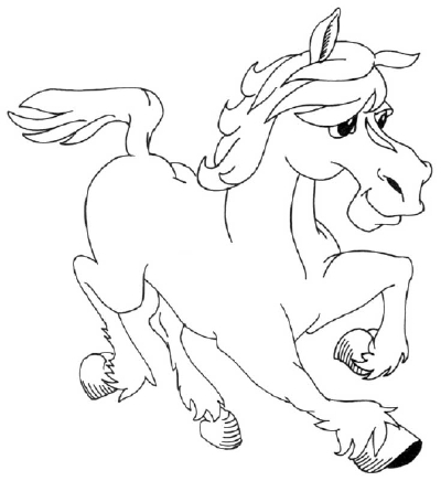 400x436 How To Draw A Cartoon Clydesdale Horse In 5 Steps Howstuffworks