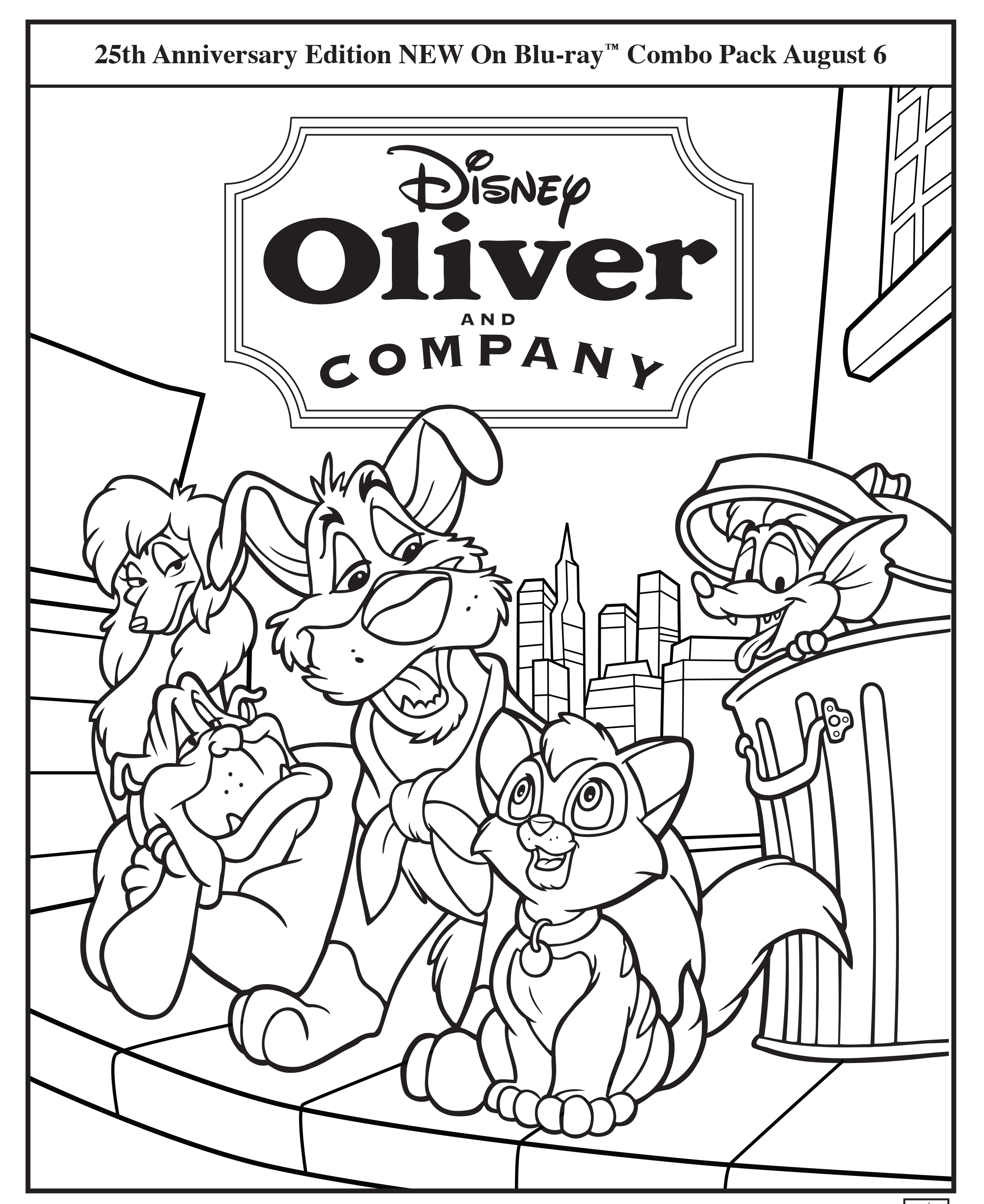 2521x3083 Oliver And Company Disney Movies
