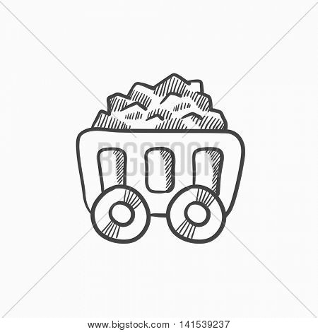 450x470 Mining Coal Cart Vector Sketch Vector Amp Photo Bigstock
