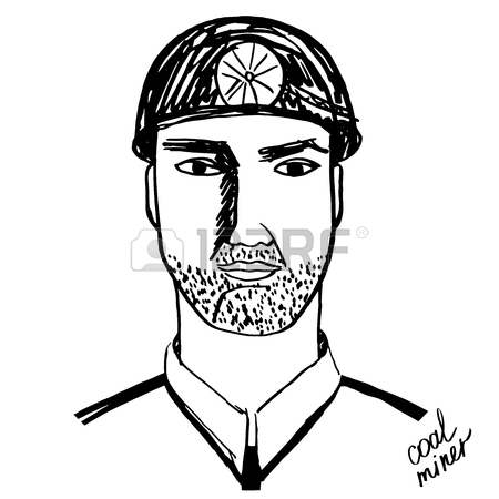 450x450 Coal Miner Black White Royalty Free Cliparts, Vectors,