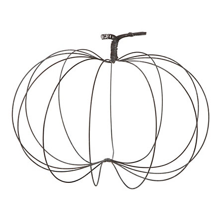 445x445 Rustic Wire Pumpkin, Large Wire Hangers, Hanger And Craft