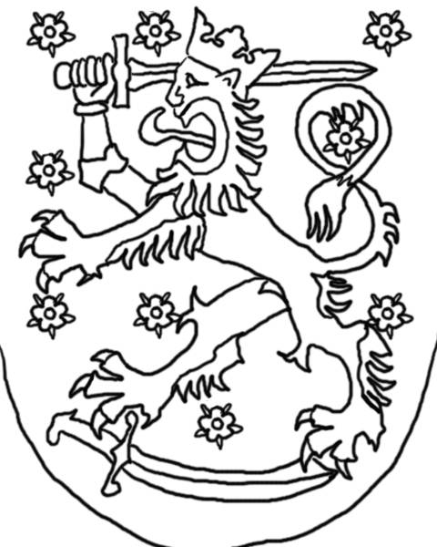 480x600 How To Draw The Finnish Coat Of Arms