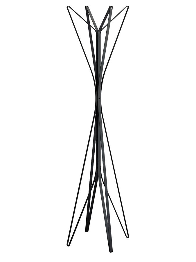 675x900 Zanotta Coat Rack Aster, Black, 4 Hooks By Alessandro Dubini, 2010