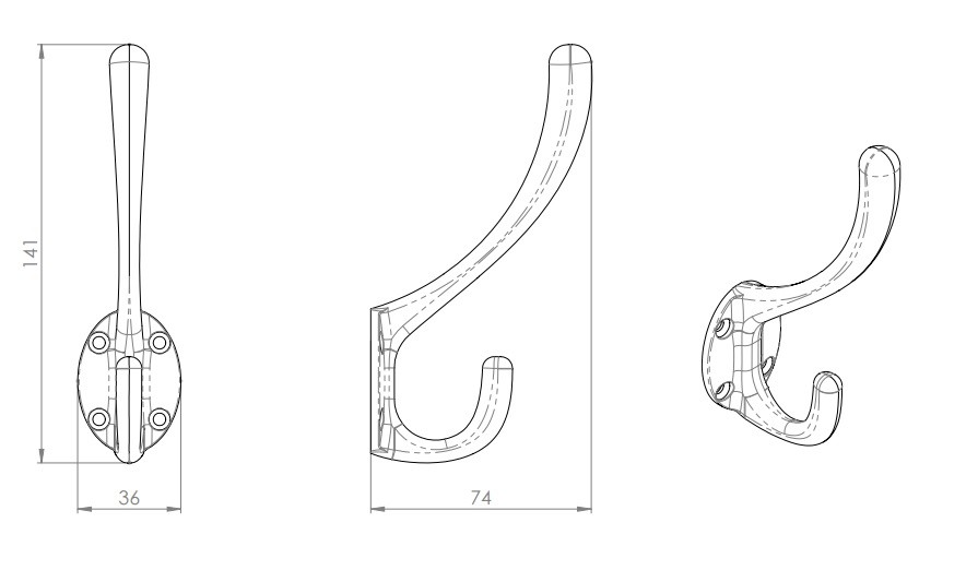 895x522 Hat Amp Coat Hook Heavy Pattern