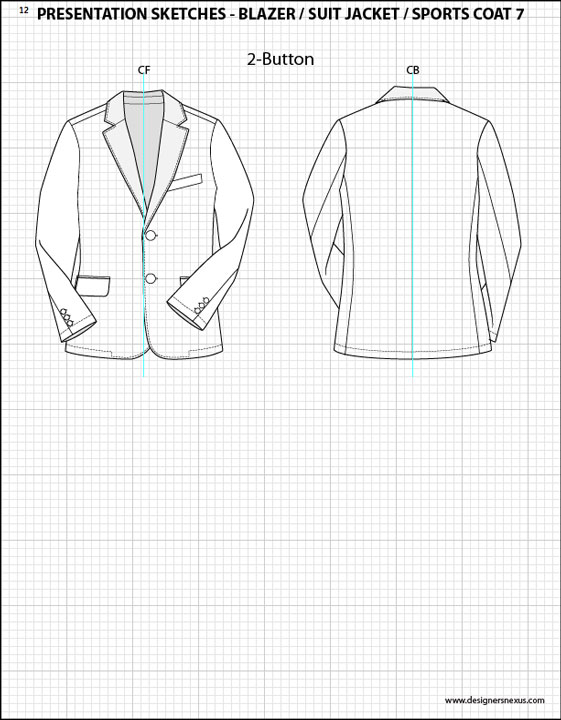 561x720 Mens Flat Fashion Sketch Templates