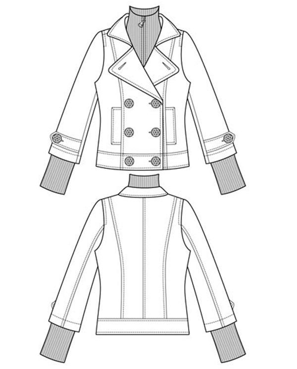 Coat Technical Drawing at GetDrawings | Free download