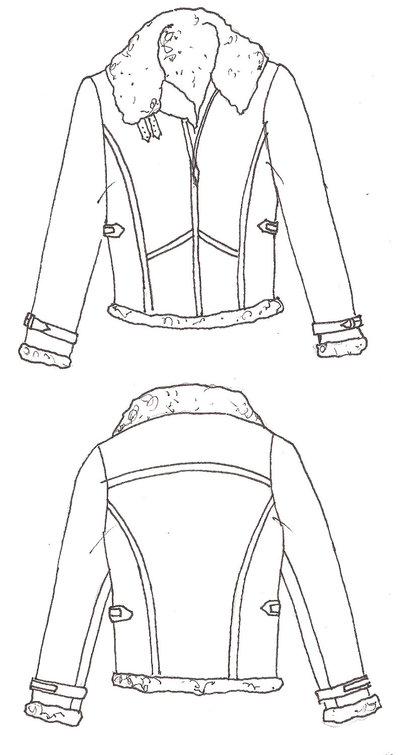 Coat Technical Drawing at GetDrawings | Free download