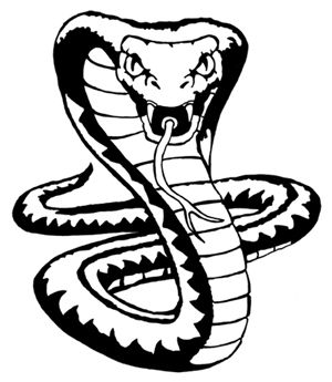 300x345 King Cobra Snake Drawings Wreaths Cobra Snake