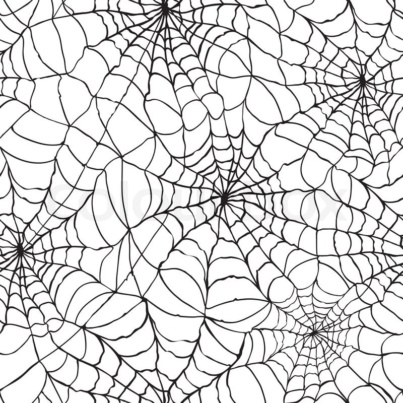 800x800 Spider Web Seamless Halloween Background Texture Cobweb Gossamer