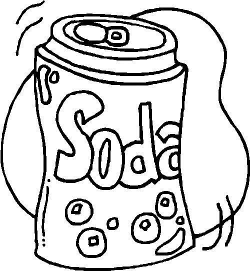 500x542 Coca Cola Coloring Page