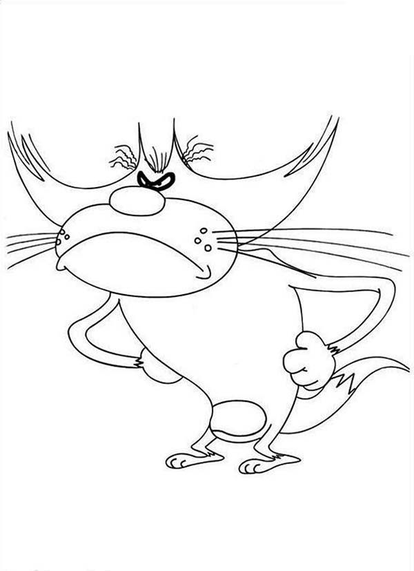 600x827 How To Draw Oggy And The Cockroaches Coloring Pages Best Place
