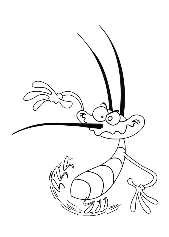 567x794 Kids N 39 Coloring Pages Of Oggy And The Cockroaches