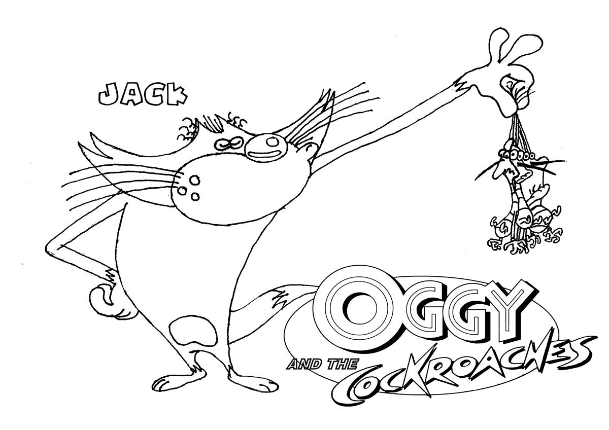 1200x848 Oggy And Cockroaches Sketch Oggy Clipart