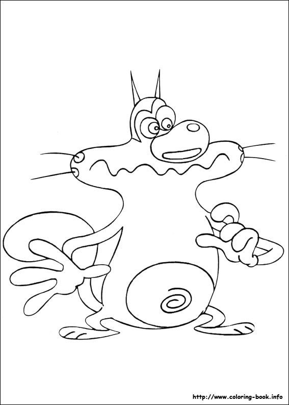 567x794 Oggy And The Cockroaches Coloring Pages On Coloring