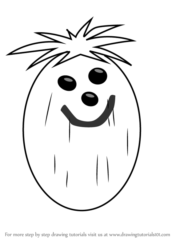 559x800 Learn How To Draw Mr. Coconut From Total Drama (Total Drama) Step