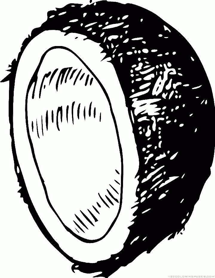 720x930 Coconut Coloring Pages