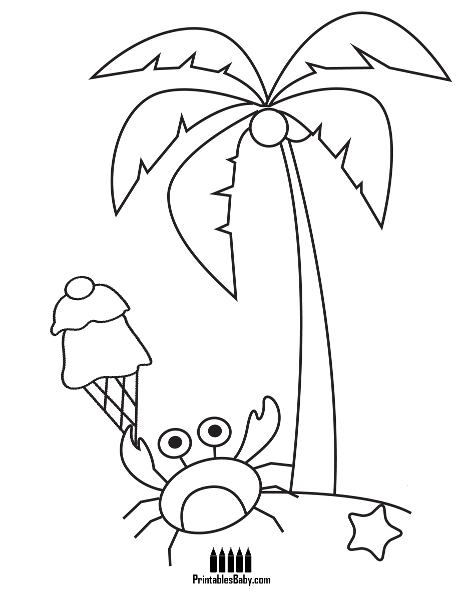 927x1200 Crab Coconut Tree