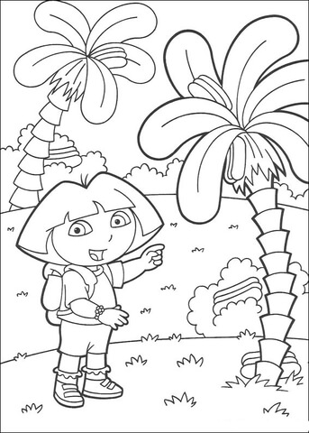 343x480 Coconut Tree Coloring Page Free Printable Coloring Pages