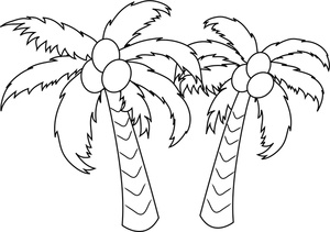 300x211 Palm Tree Clipart Image