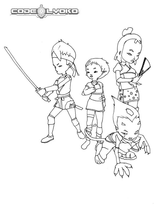 600x828 Code Lyoko Warriors Awesome Skills Coloring Pages Batch Coloring