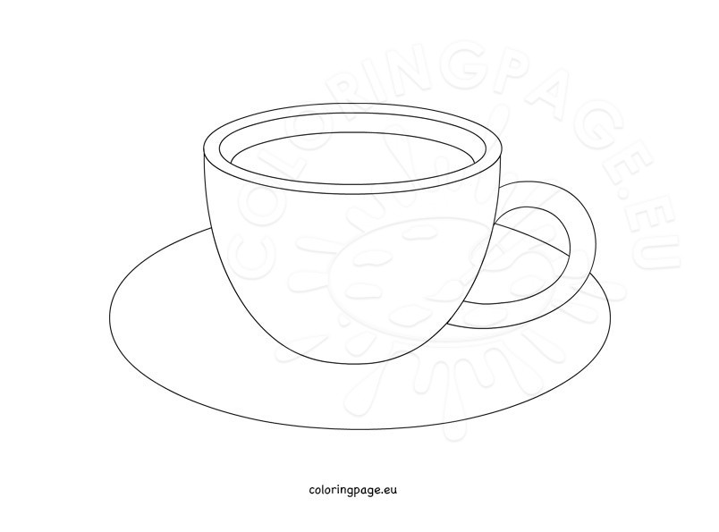 804x595 Coffee Cup Design Template Coloring Page
