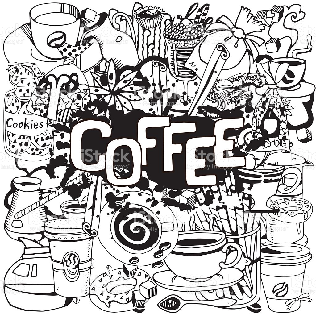 1024x1024 Image Result For Coffee Drawing Coffee Art Amp Culture