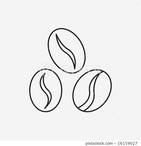 450x468 Coffee Bean Line Icon