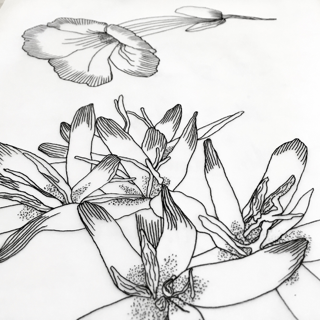 1024x1024 Coffee Plant Pattern