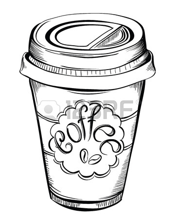 366x450 Hot Coffee Disposable To Go Cup With Lids And Label With Coffee