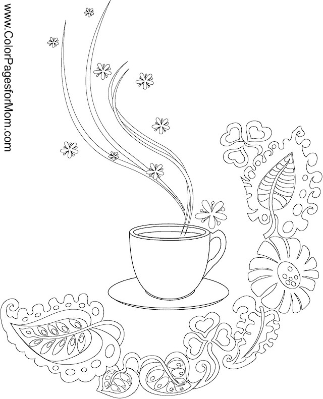 640x791 Coffee Coloring Page 3 Coloring Pages Coffee