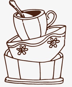 242x292 Mug, Coffee, Line Drawing Cup Png And Vector For Free Download